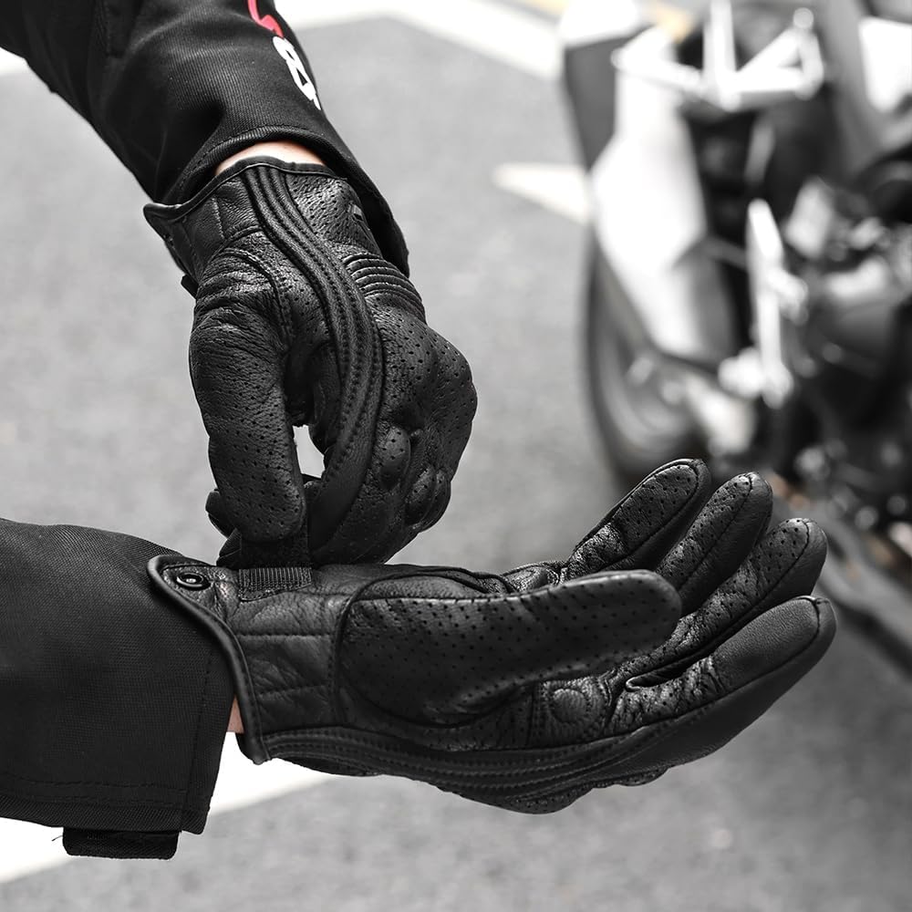 Guantes de motocicleta para hombre, protección para pantalla táctil...