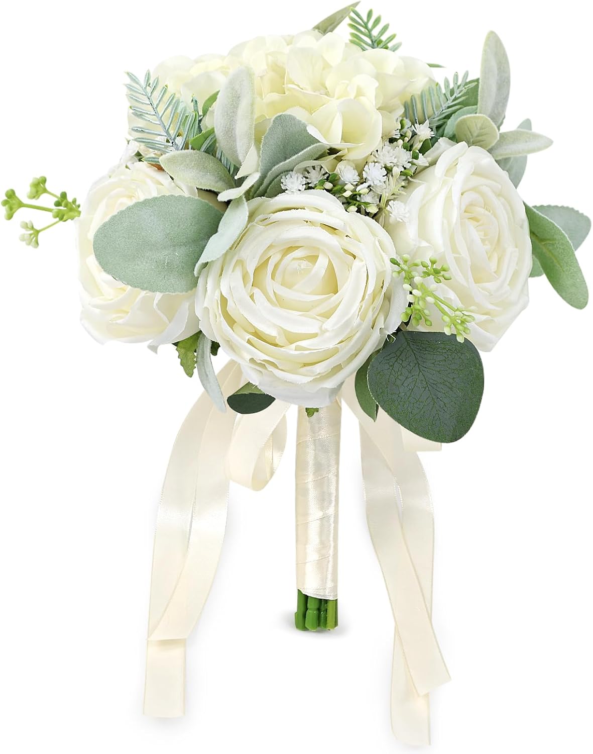 SEMONONIA Ramos de boda para novia, dama de honor, 8.5 pulgadas, ro...