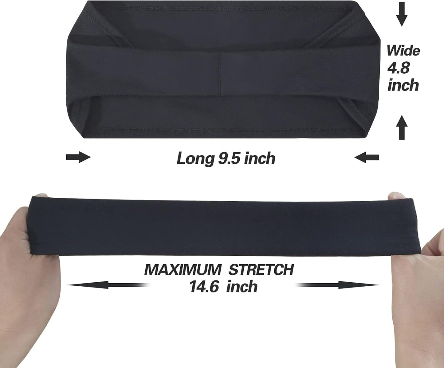 Acozycoo Diadema deportiva para hombre, 5 unidades, para correr, ci...