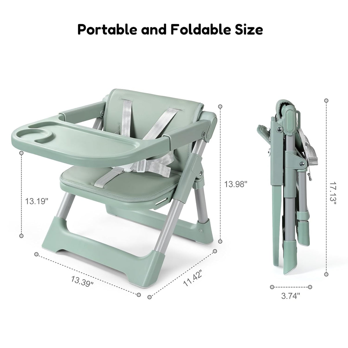 Asiento elevador para silla alta para bebé: asiento elevador portát...