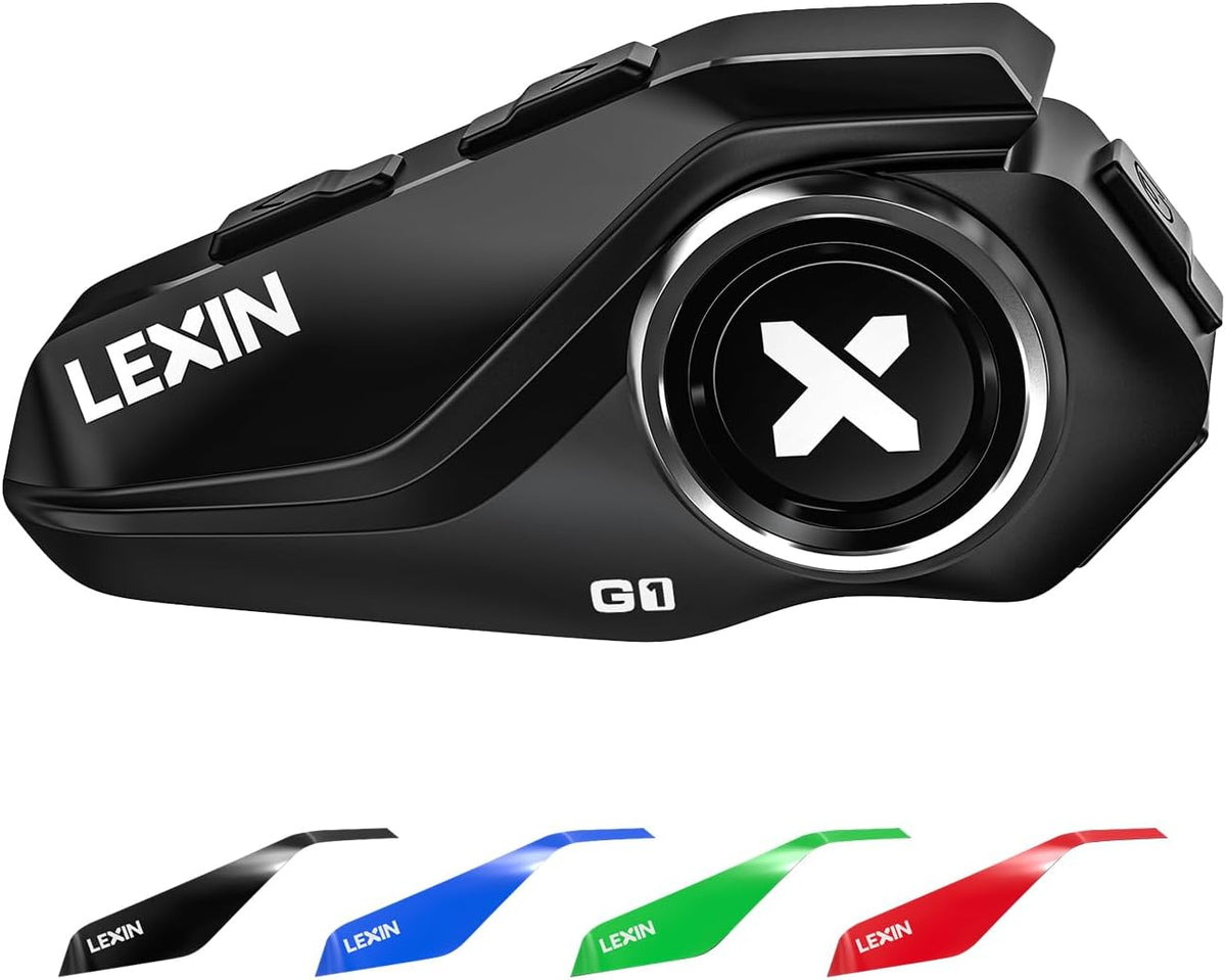 Lexin G1 - Audífonos Bluetooth para motocicleta, altavoces para cas...