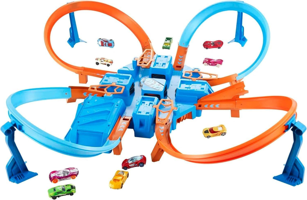 ¡Acción de choque definitiva de Hot Wheels con el Criss Cross Crash...