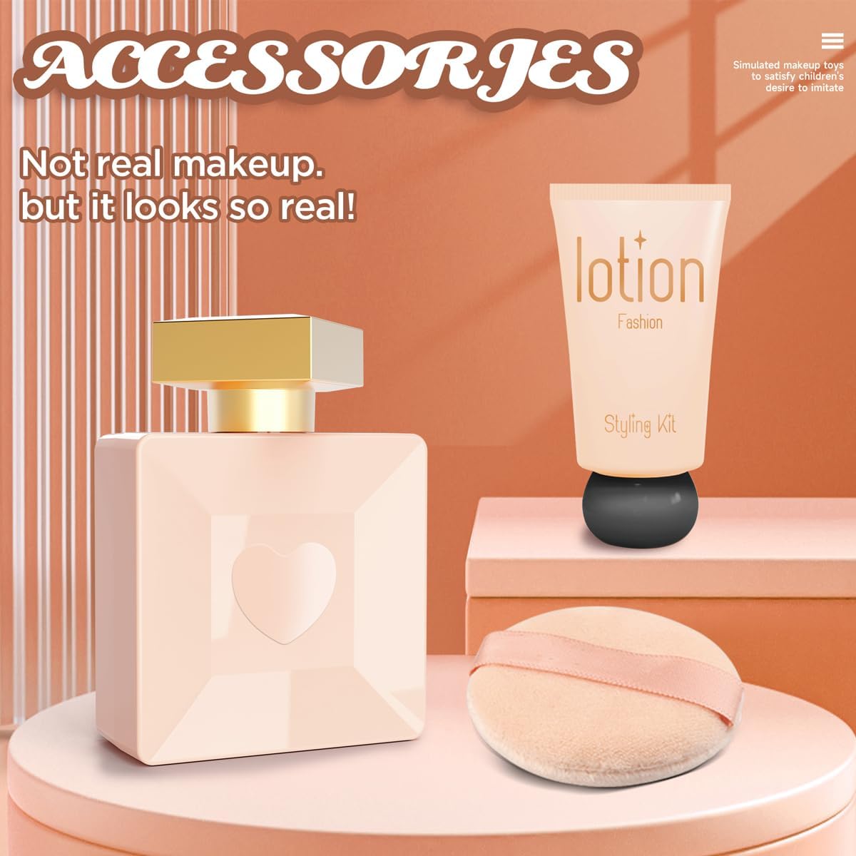 Kits de maquillaje falso para niñas, juguetes de maquillaje de simu...