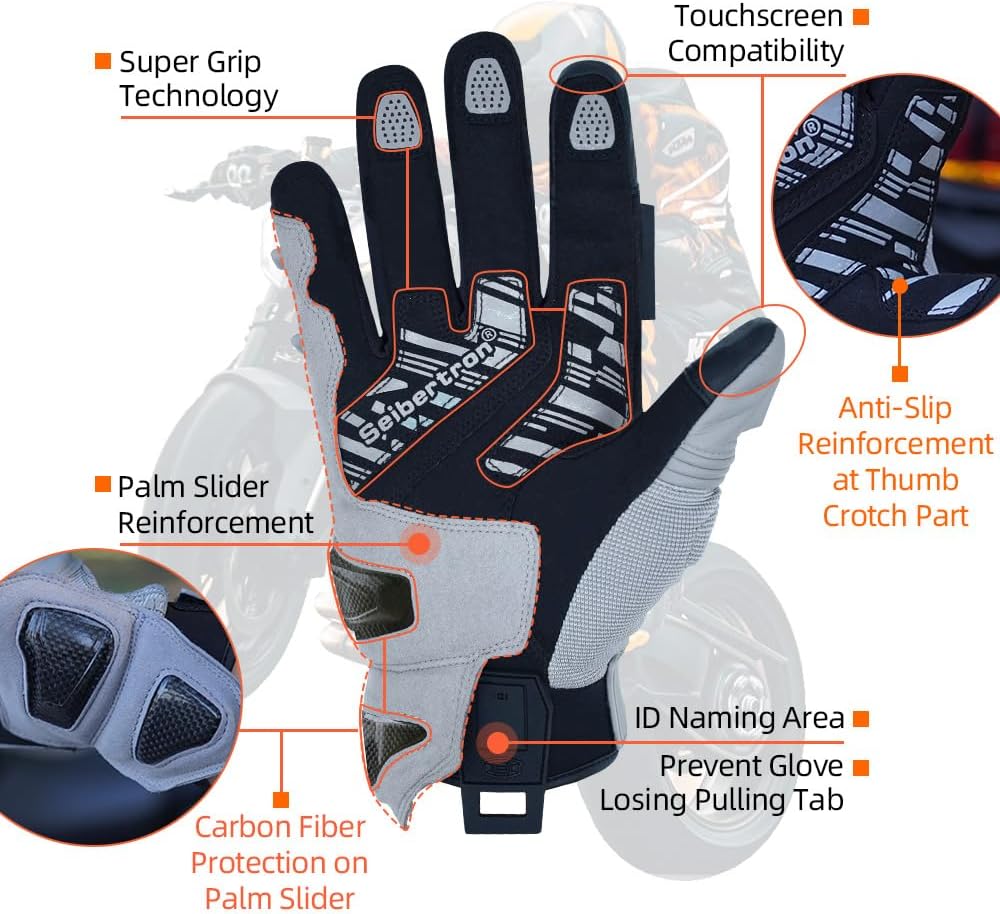 Seibertron Serie SPS Pantalla táctil Motocicleta Motocross BMX ATV...