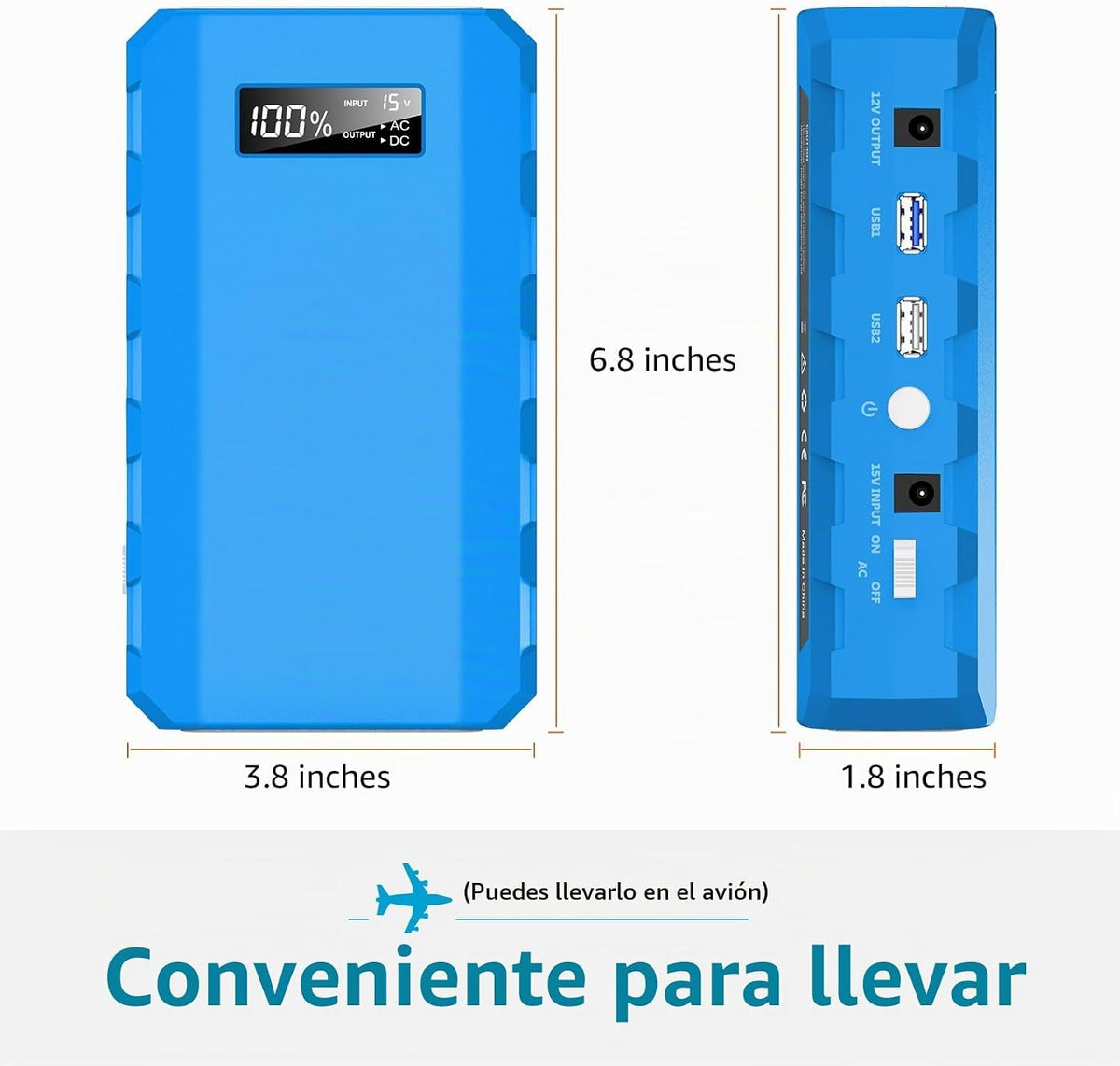 SinKeu Banco de Energía, 24000mAh con salida de CA de 110V Banco de...