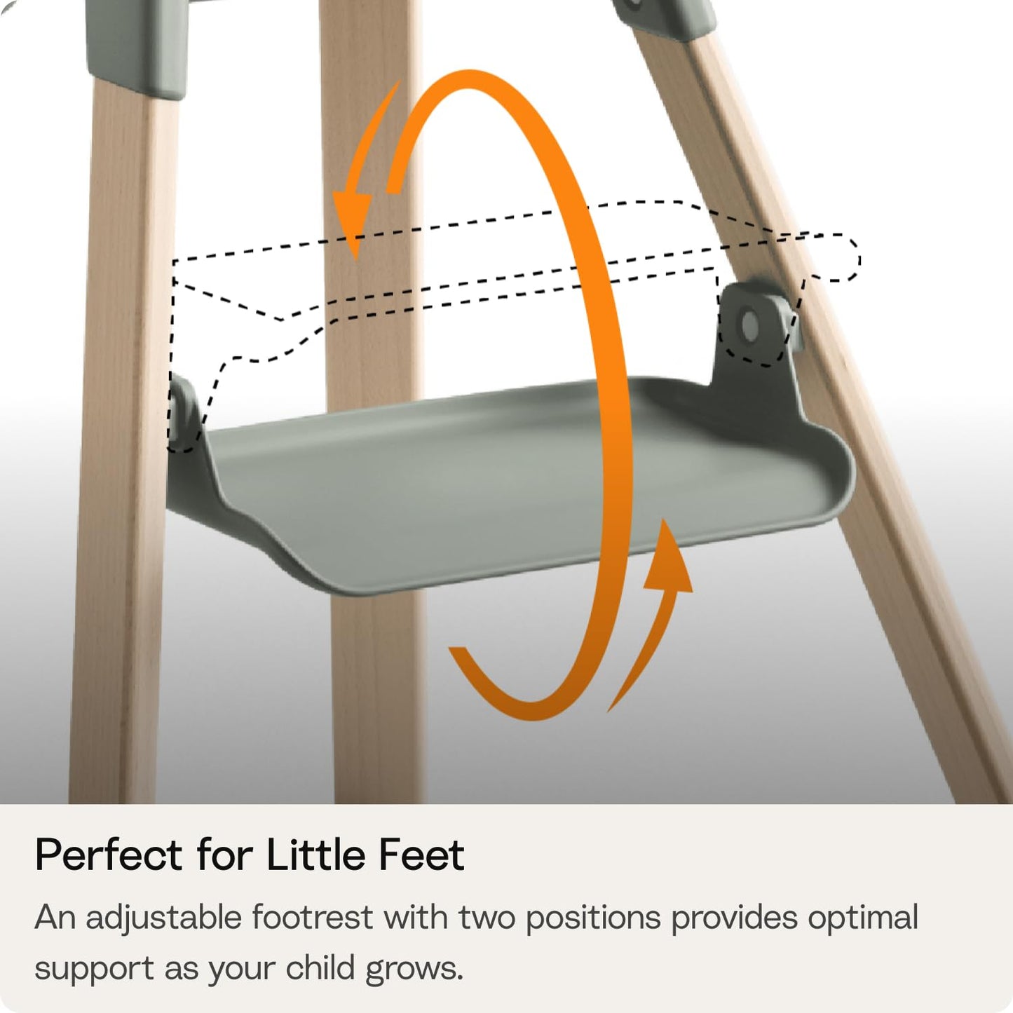 Stokke Clikk - Trona de color gris nube, todo en uno con bandeja +...