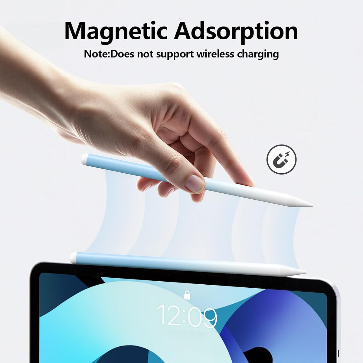 Lápiz óptico para iPad 6-11ª generación 2X carga rápida, rechazo de...
