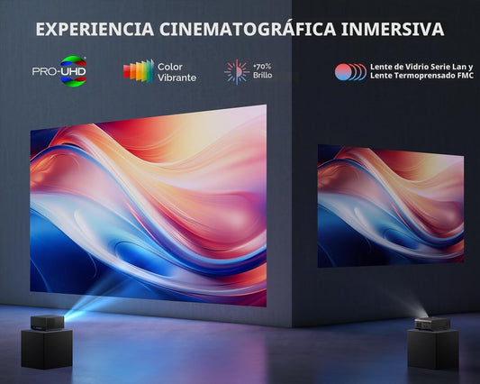 ELEPHAS Proyector inteligente 4K con WiFi y Bluetooth, compatible c...