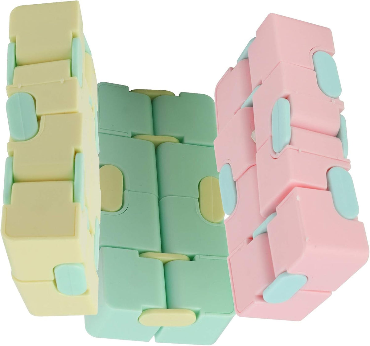 3pcs plástico cubo infinito mate descompresión juguete para adultos...