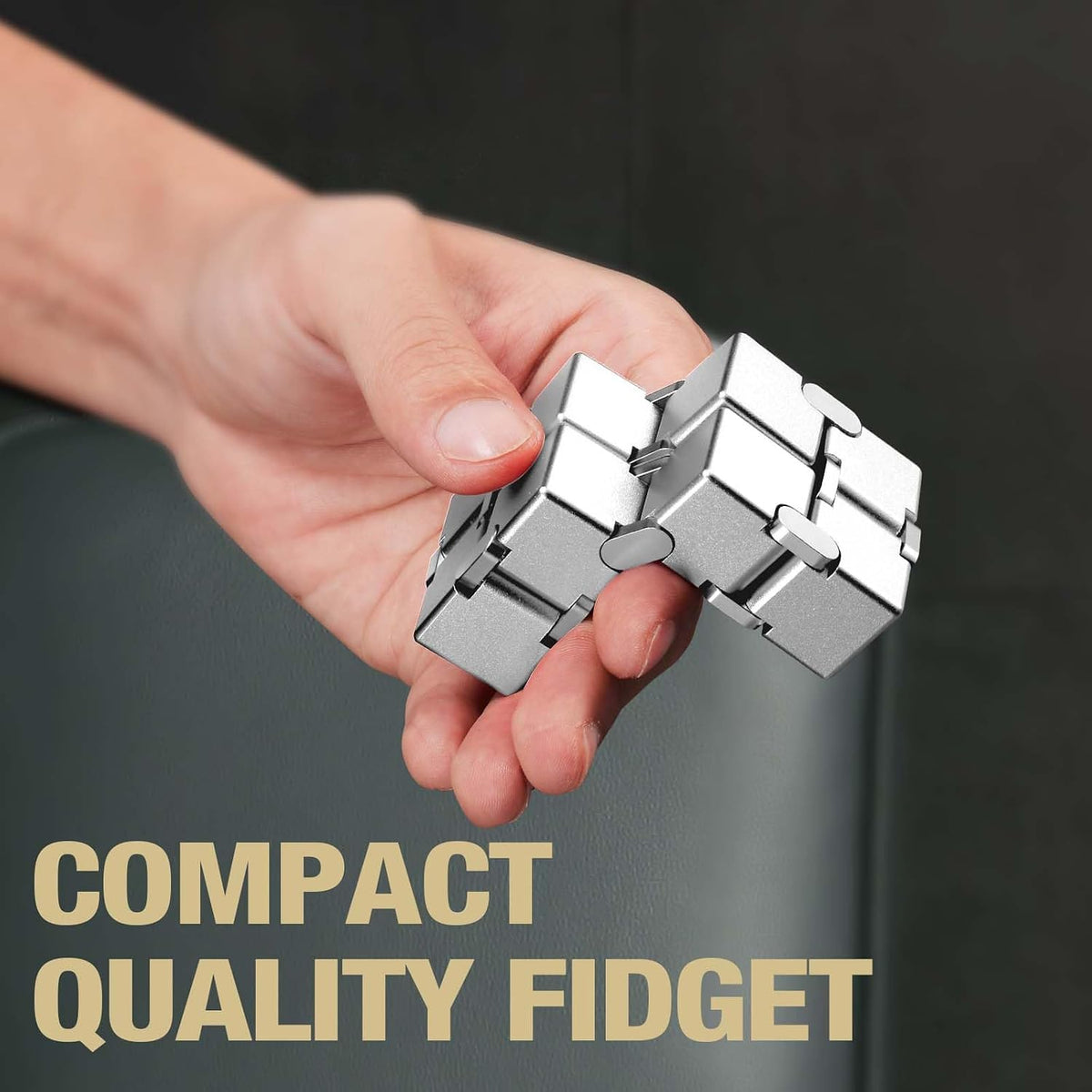 Cubo infinito de metal para adultos, juguete genial para el hogar,...