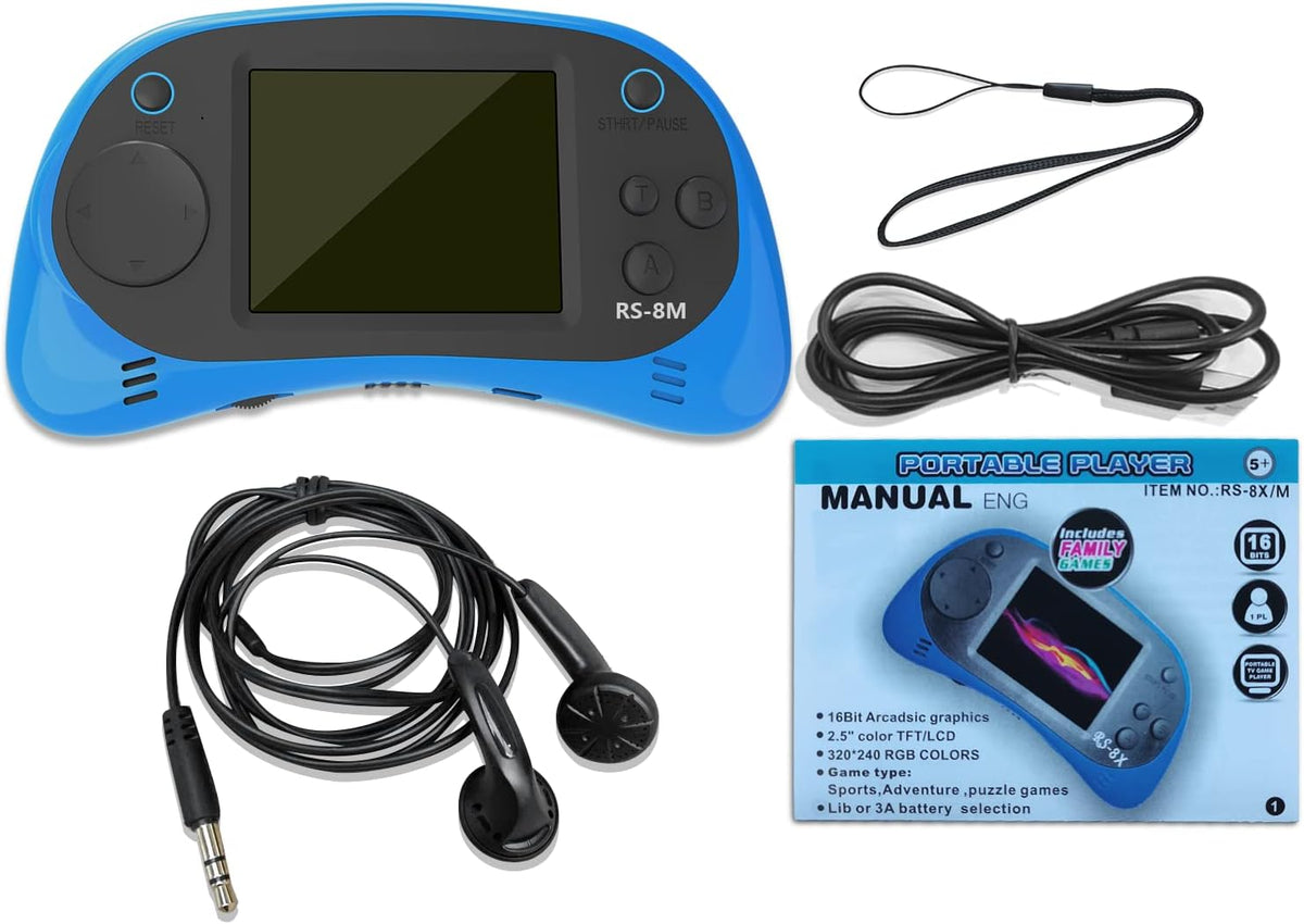 Reproductor de videojuegos portátil de mano para niños con 200 jueg...