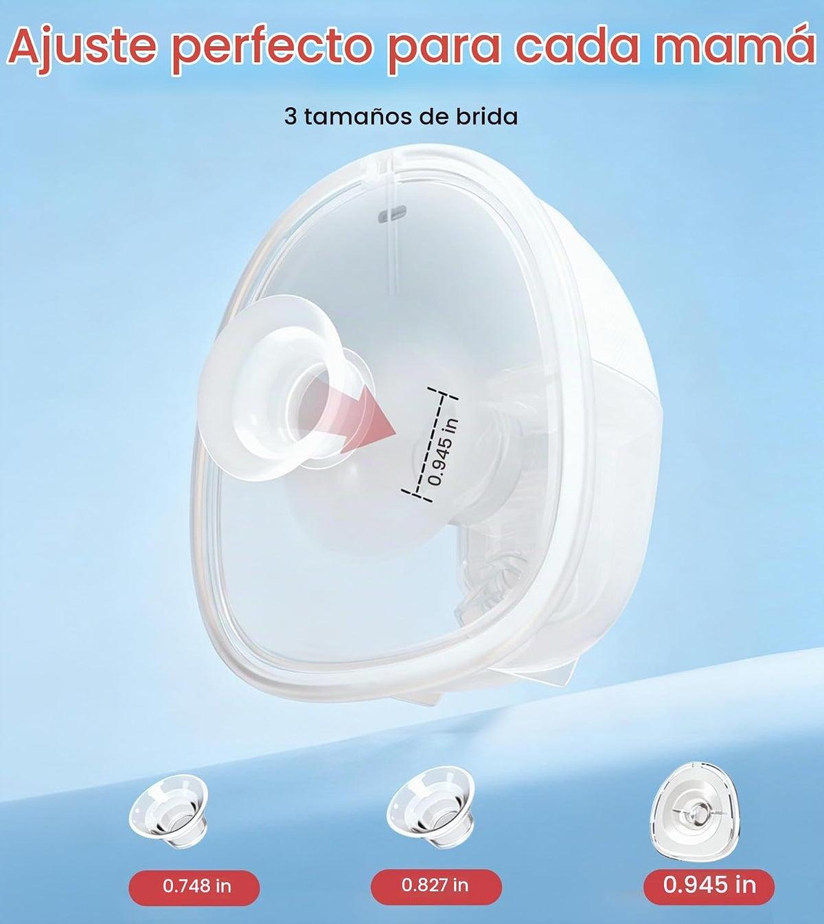 NCVI Extractor de leche manos libres, bomba de lactancia materna po...