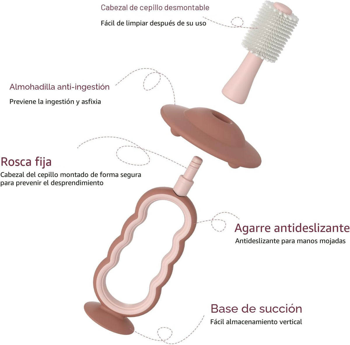 Momcozy Cepillo de dientes para bebé, cepillo de dientes de 360° pa...