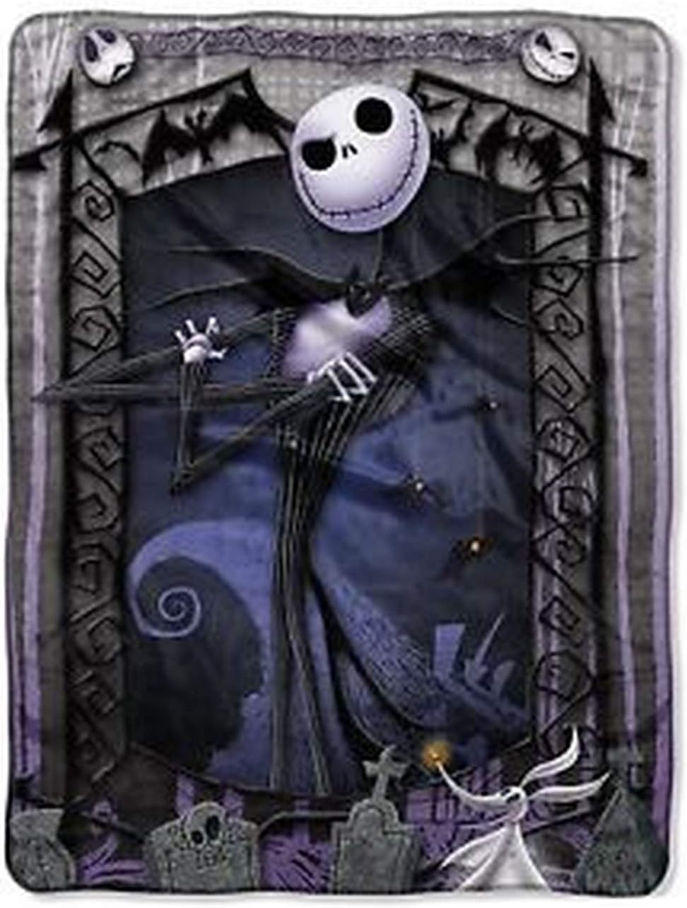 Disney Manta Pesadilla Antes de Navidad ~ Jack Skellington &amp; Zero