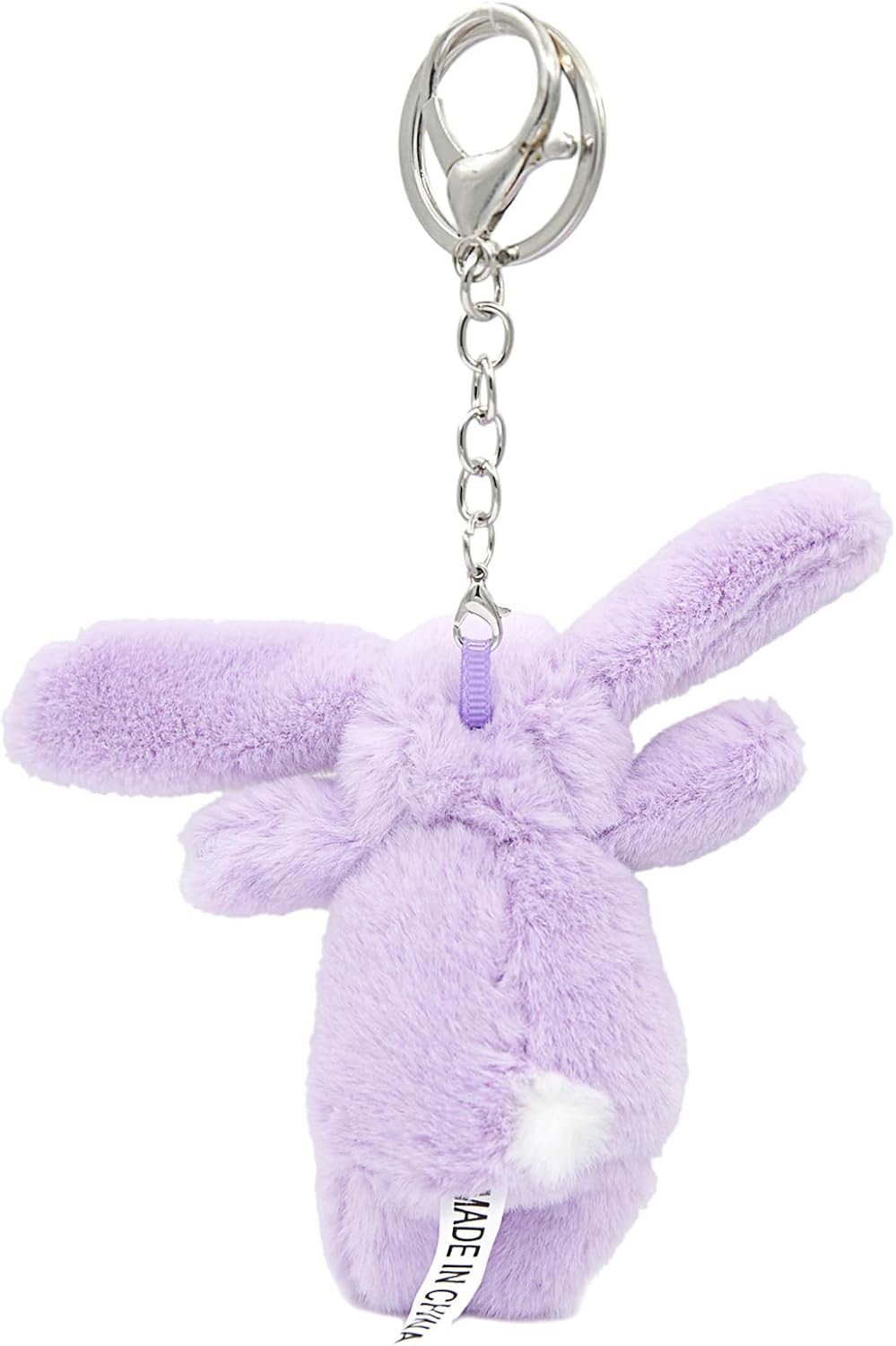 Miokkley Lindo llavero de peluche de conejo para mochila, mini llav...