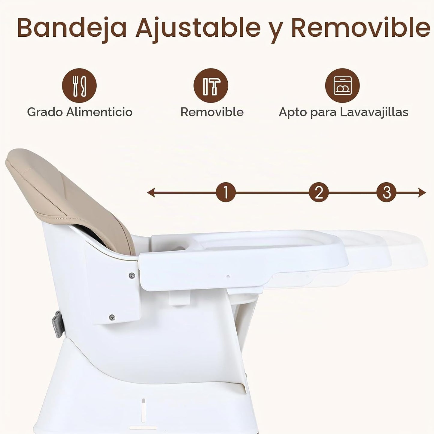 INFANS Silla alta para bebé, silla alta convertible 9 en 1 para beb...