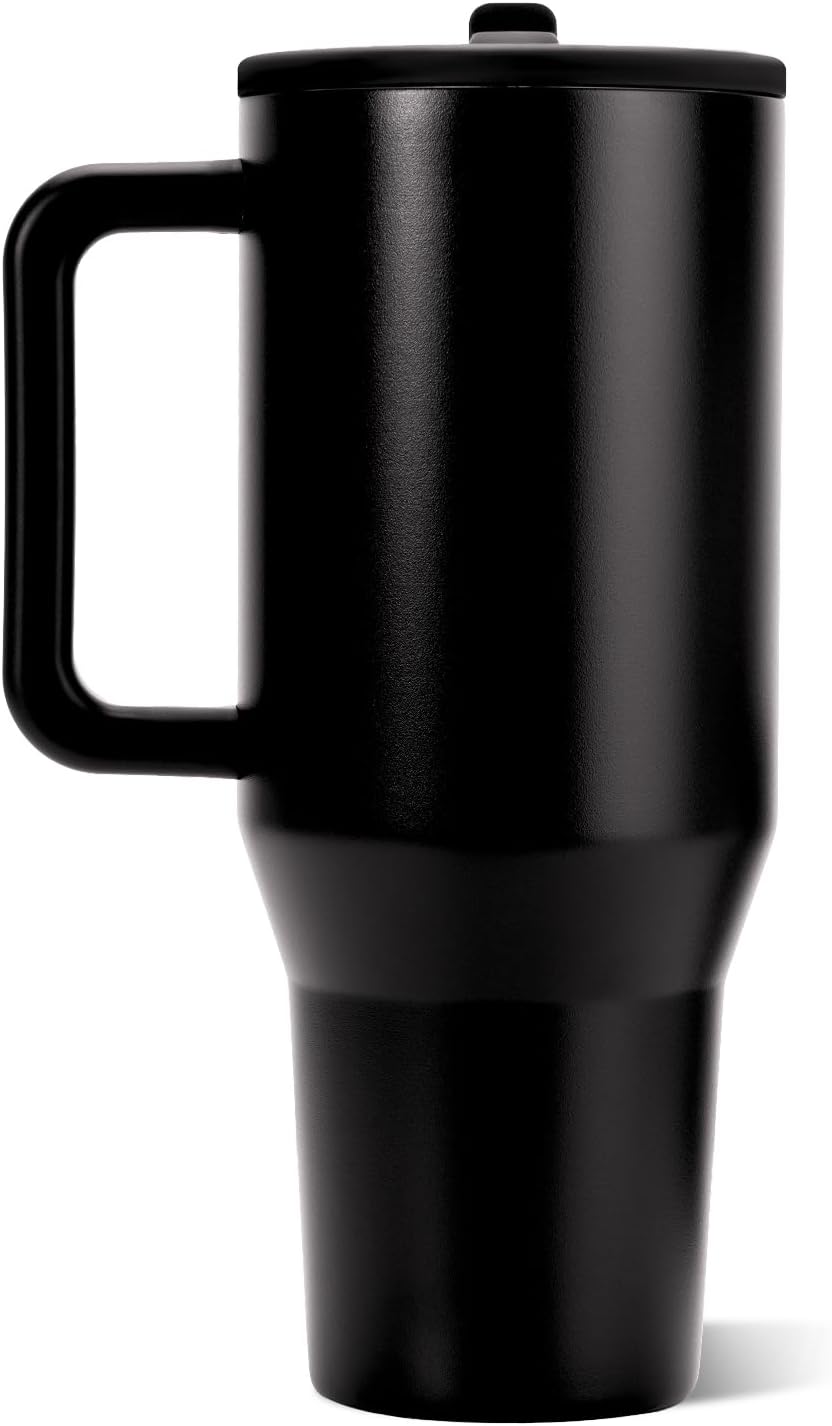 HydroJug Traveler - Botella de agua de 40 onzas con asa y popote ab...