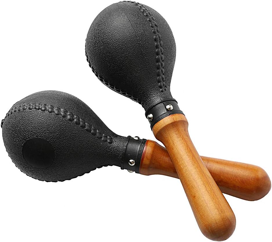 Maracas de percusión par de agitadores sonajeros martillo de arena...