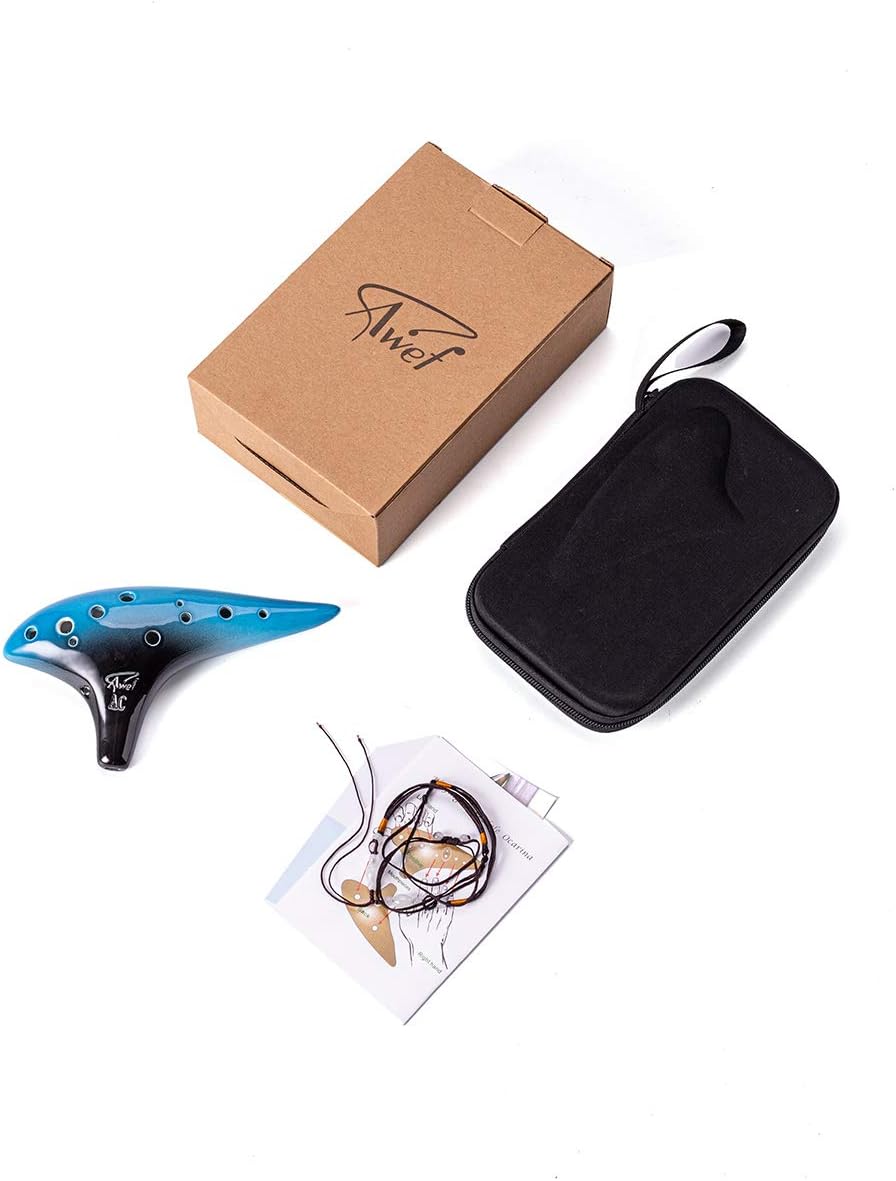Ocarina "Ocean Notes" de 12 agujeros, forma de batata, hech...