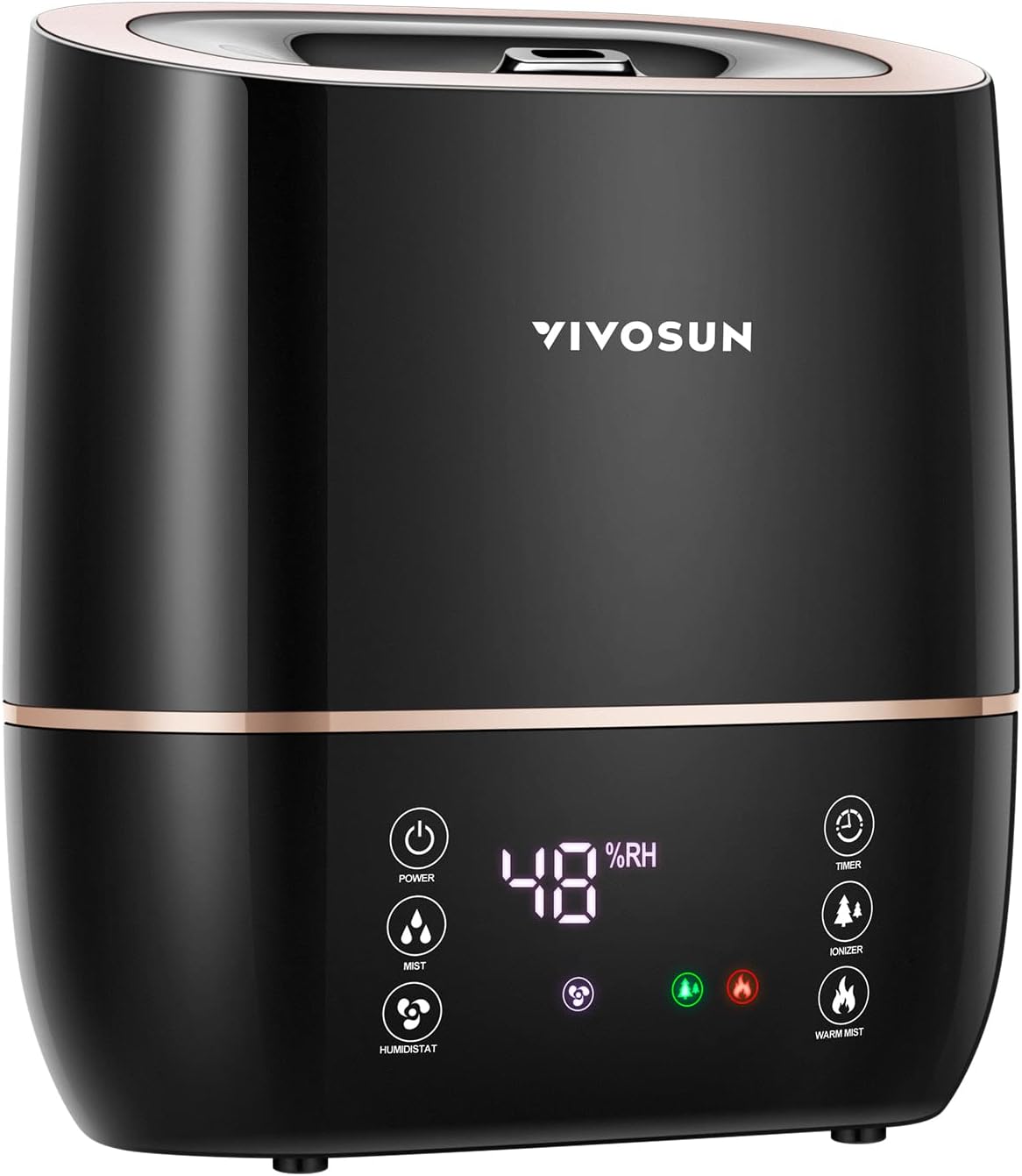 VIVOSUN Humidificador de niebla caliente y fría 2 en 1, humidificad...