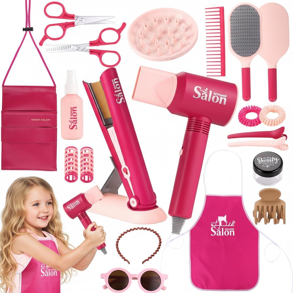 GAGAKU Juguetes de Peluquería de Juguete para Niñas, Maquillaje de...
