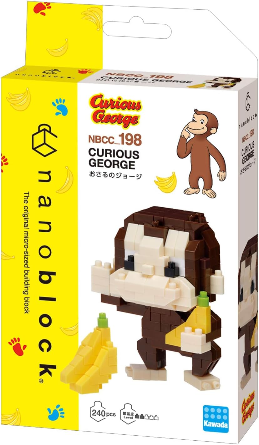 Kawada Nanoblock Curious George NBCC 198, 2.0 x 2.4 x 1.3 pulgadas...