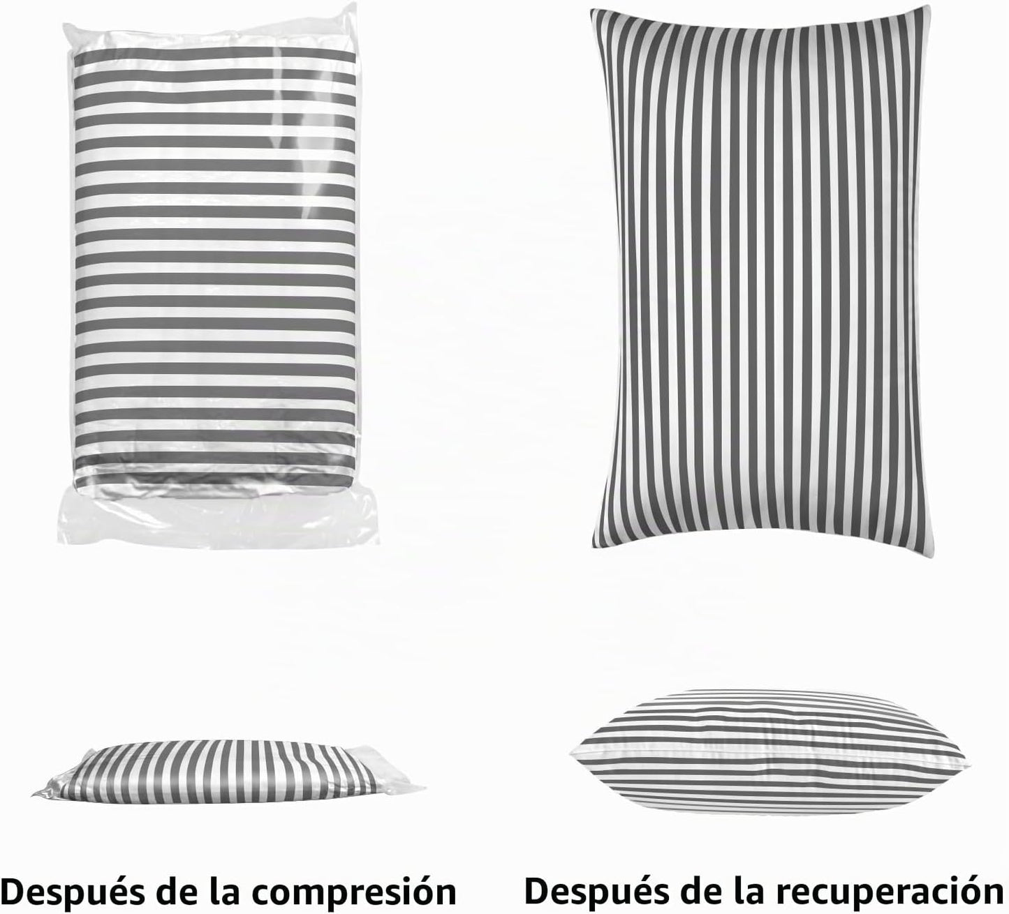 EIUE Paquete de 2 almohadas de cama para dormir, tamaño Queen, almo...