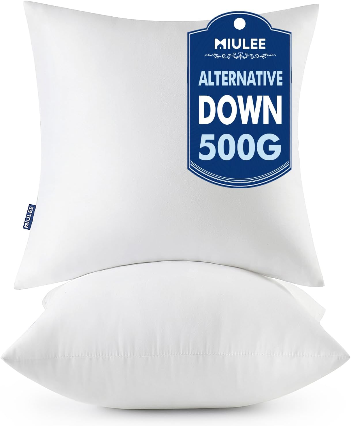 MIULEE Fundas para Relleno de Almohada, Paquete de 2 de 45.72 x 45....