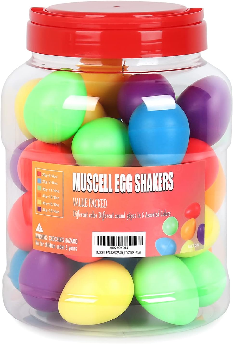 MUSCELL Huevos, instrumentos de percusión profesionales con 6 sonid...