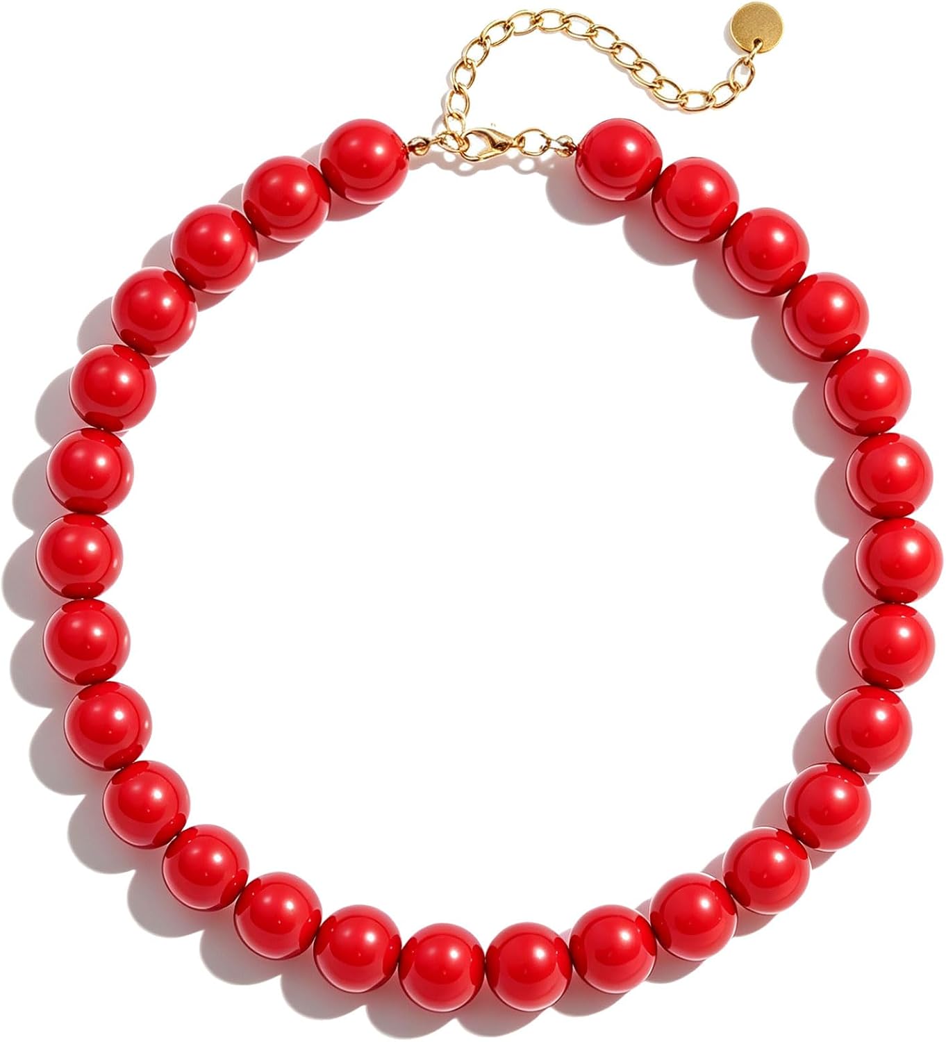 Lsljilidzsw Collar de cuentas gruesas para mujer, 0.631 pulgadas, c...
