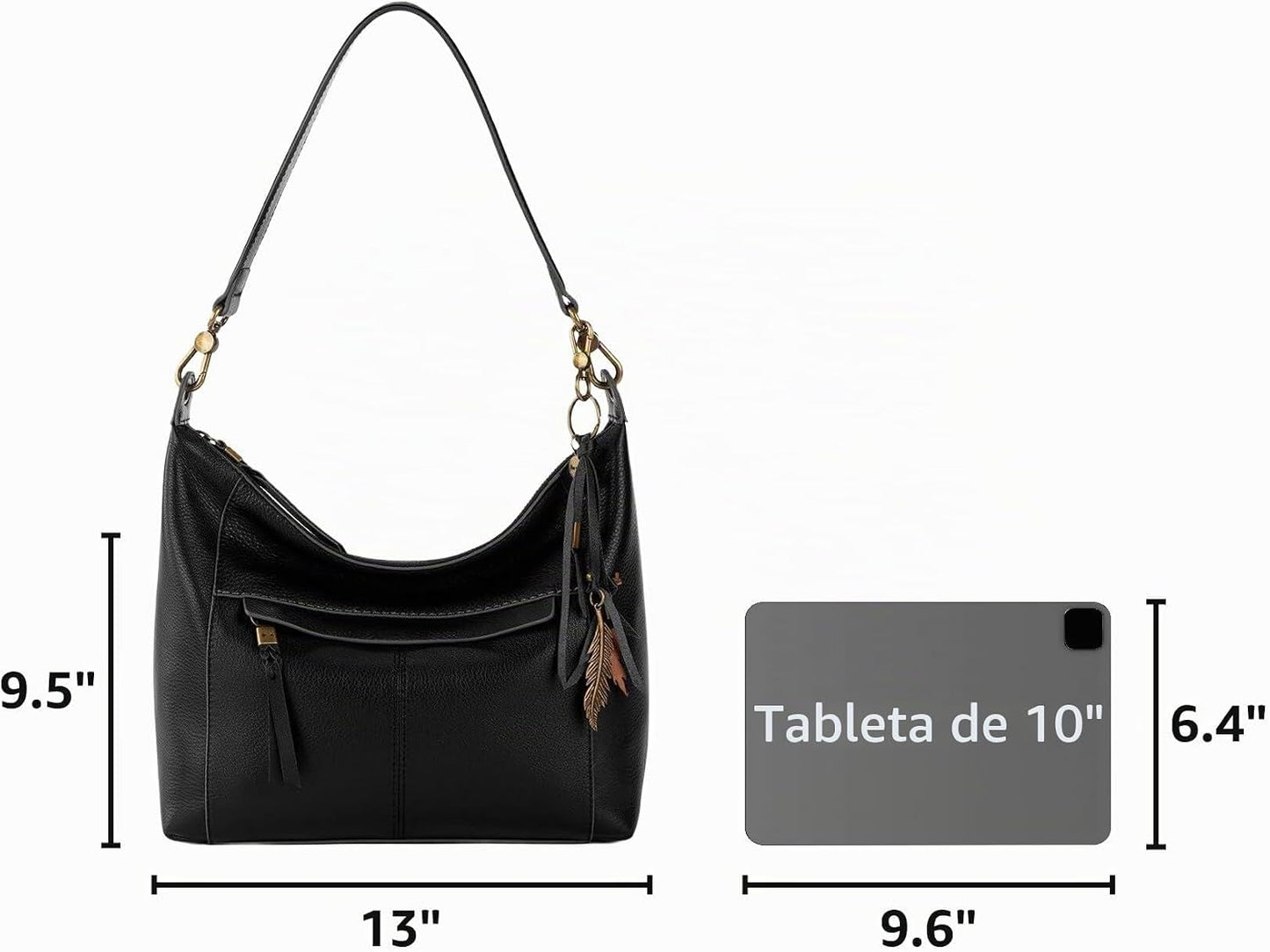 The Sak Alameda Hobo Bag \u2013 Bolso de mano grande de cuero de pr...