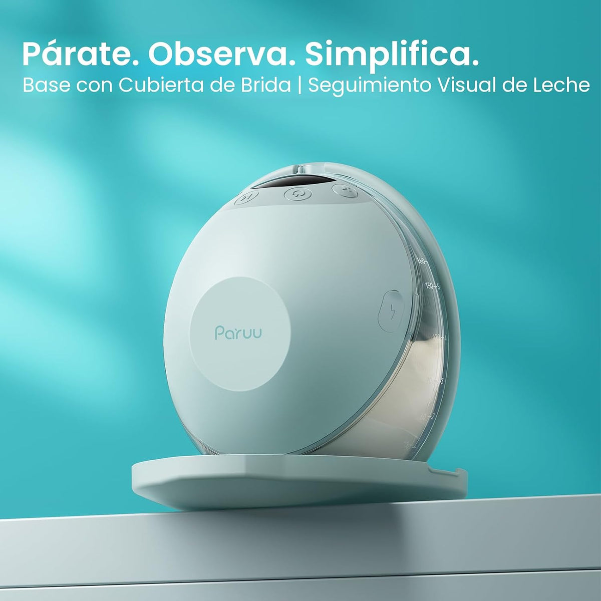 Paruu P20 Extractor de leche eléctrico manos libres - 4 modos y 12...