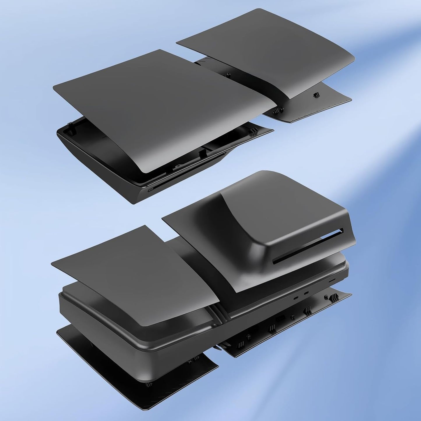 Placas de cubierta para PS5 Pro Disc Edition, carcasa lateral mate,...