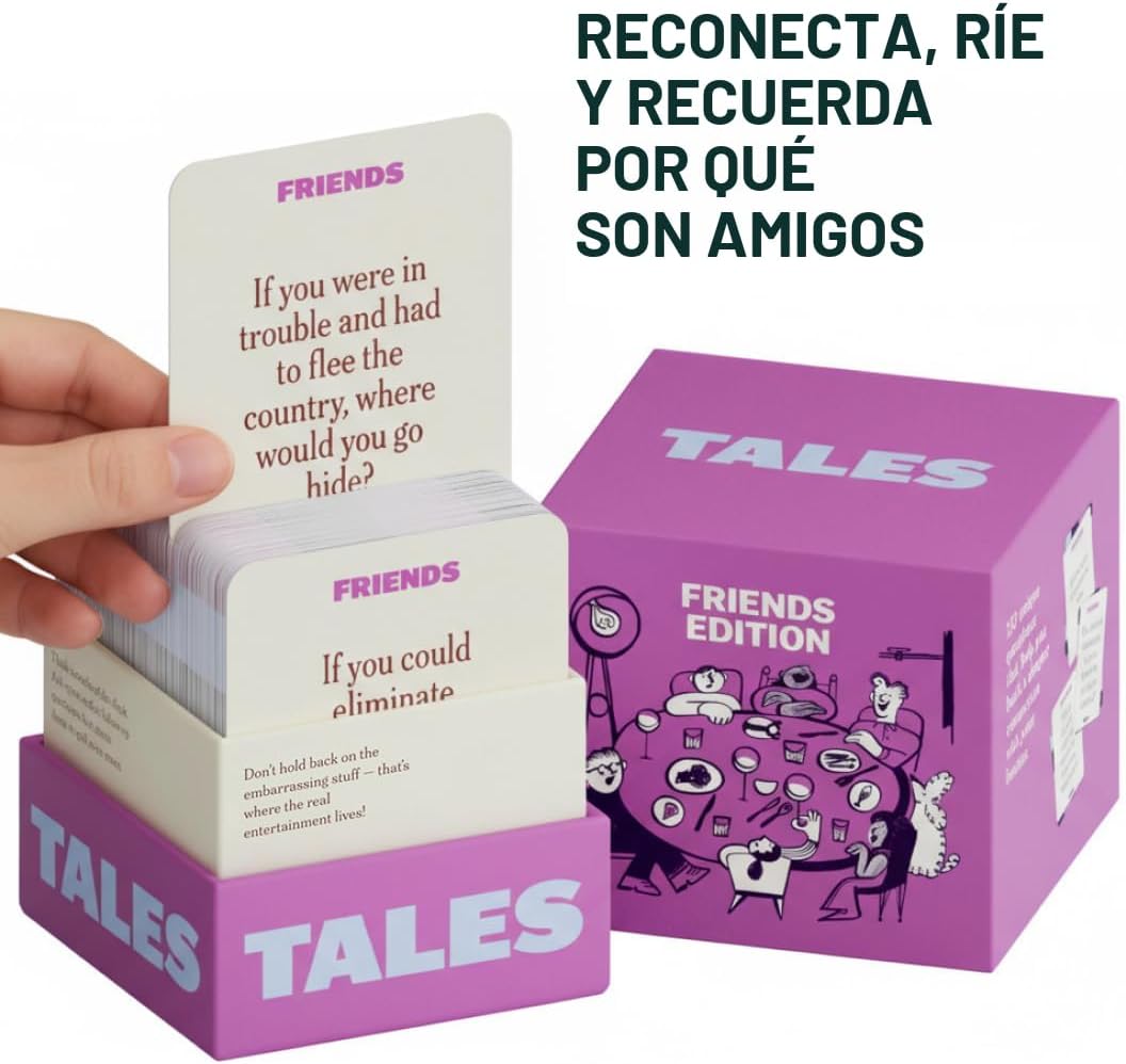 TALES Tarjetas de conversación, edición de amigos, 150 unidades, di...