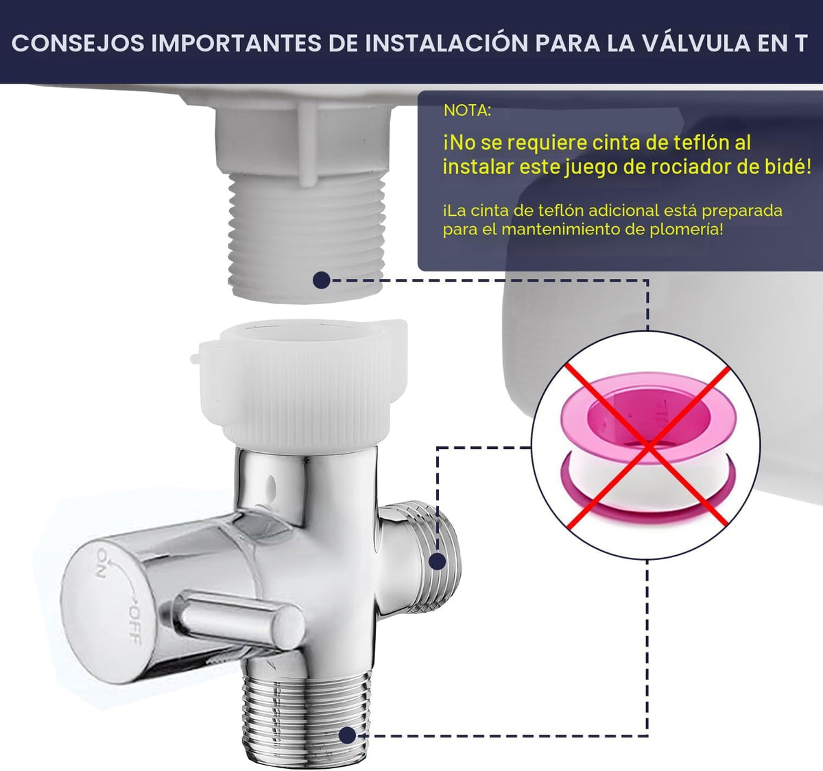 Pulverizador de bidé de mano para inodoro, acero inoxidable de prim...