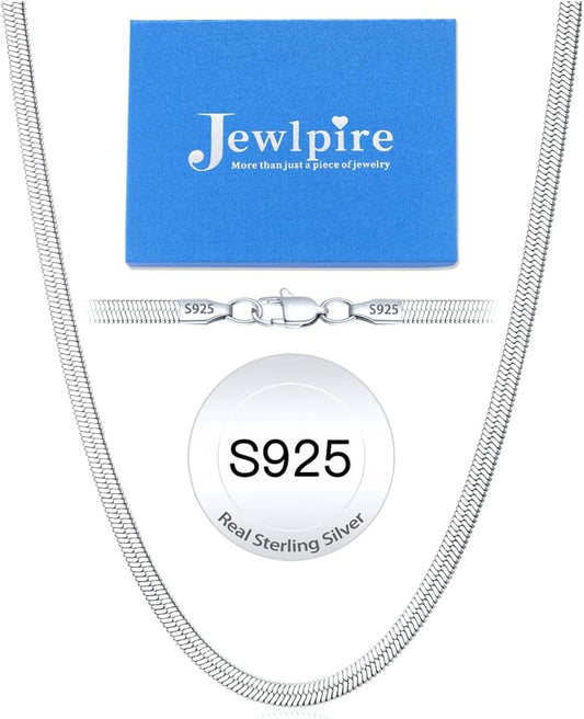 Jewlpire - Collar de oro de 18 quilates chapado en plata de ley 925...