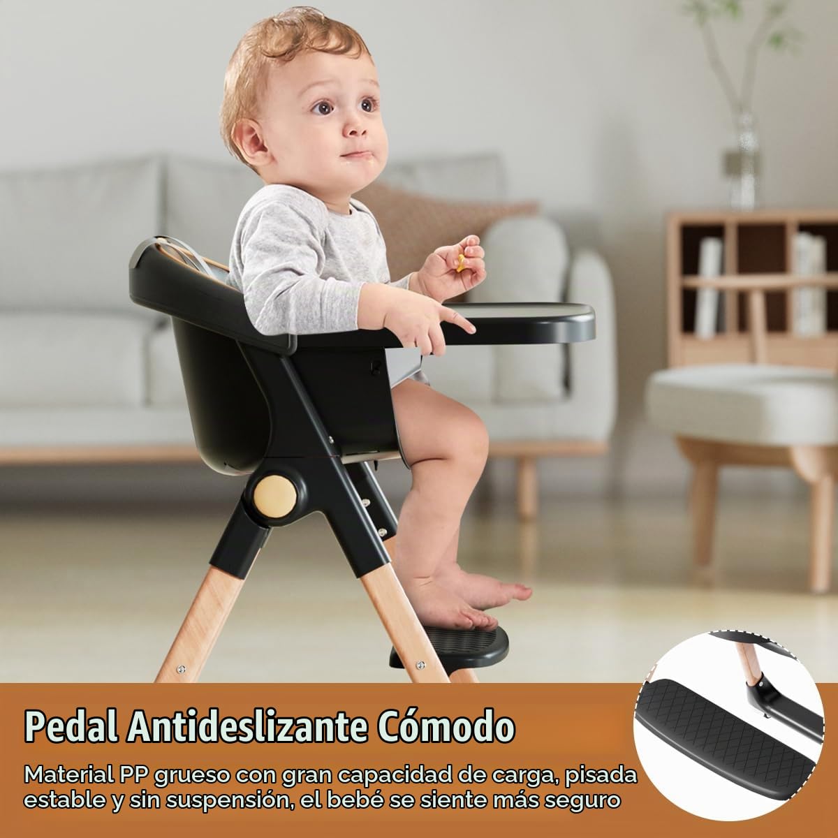 Silla Alta para Bebé, Sillas Altas para Bebés y Niños Pequeños, Sil...