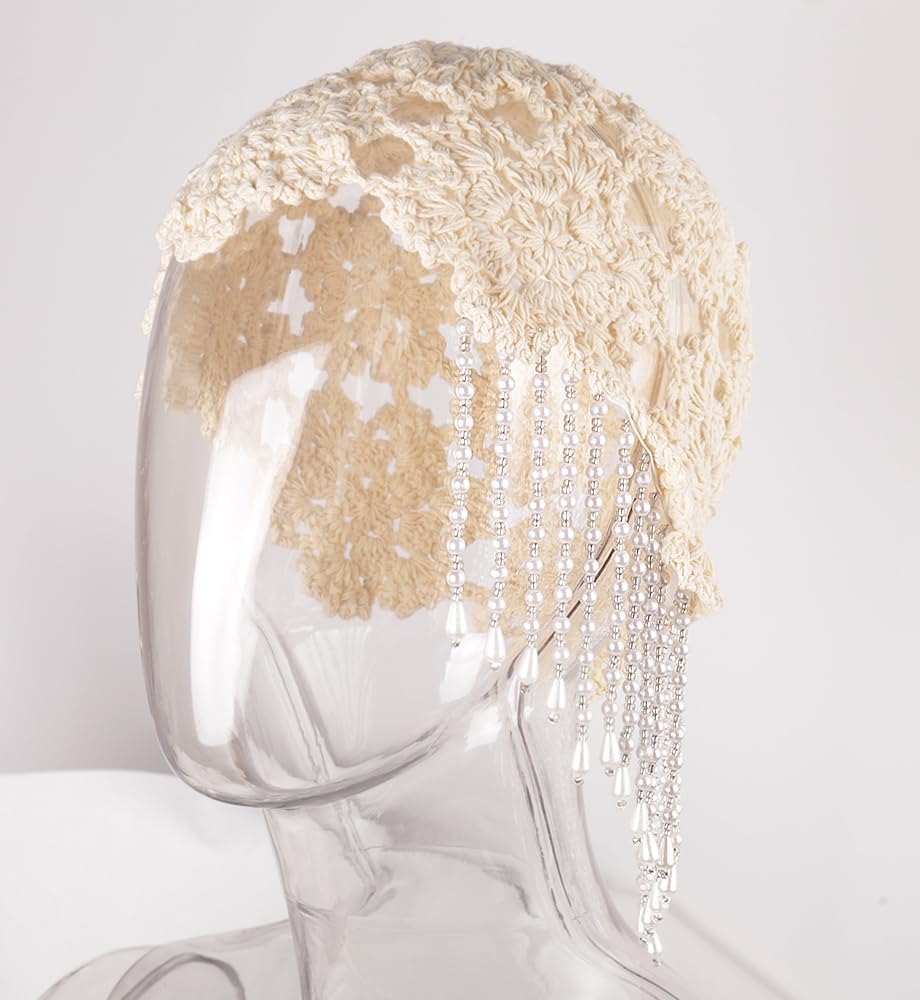 LisLic Gorro holgado de ganchillo para mujer, bonito gorro de punto...