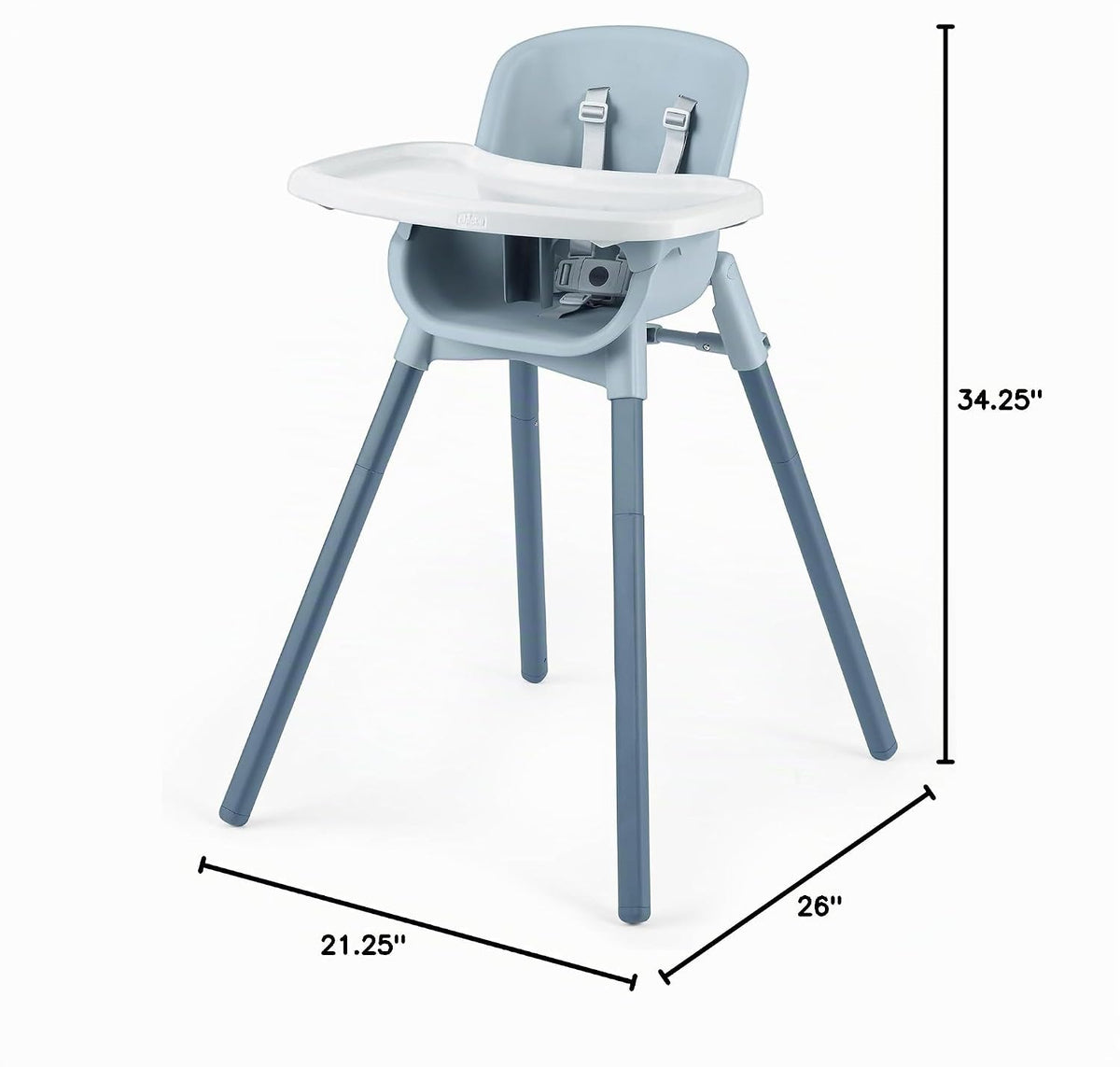 Chicco Zest - Silla alta plegable 4 en 1 para bebés y niños pequeño...