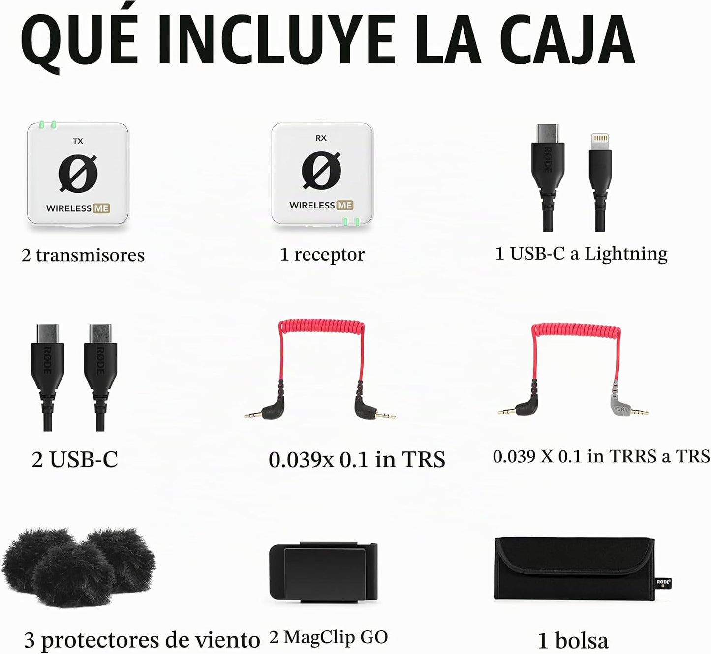 RØDE Sistema de Micrófono Inalámbrico ME Dual Set Ultra Compacto co...