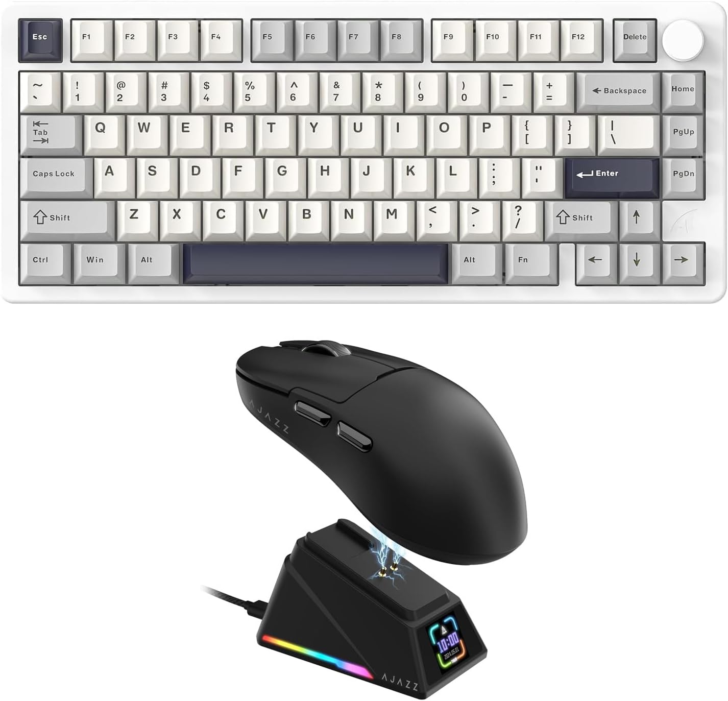 FELICON x Attack Shark X86 Teclado mecánico inalámbrico CNC 75% alu...