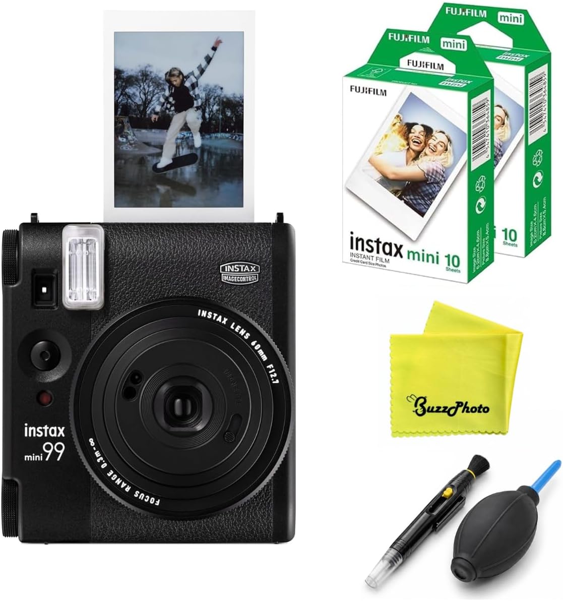 Fujifilm Instax Mini 99 Cámara de película instantánea (paquete con...