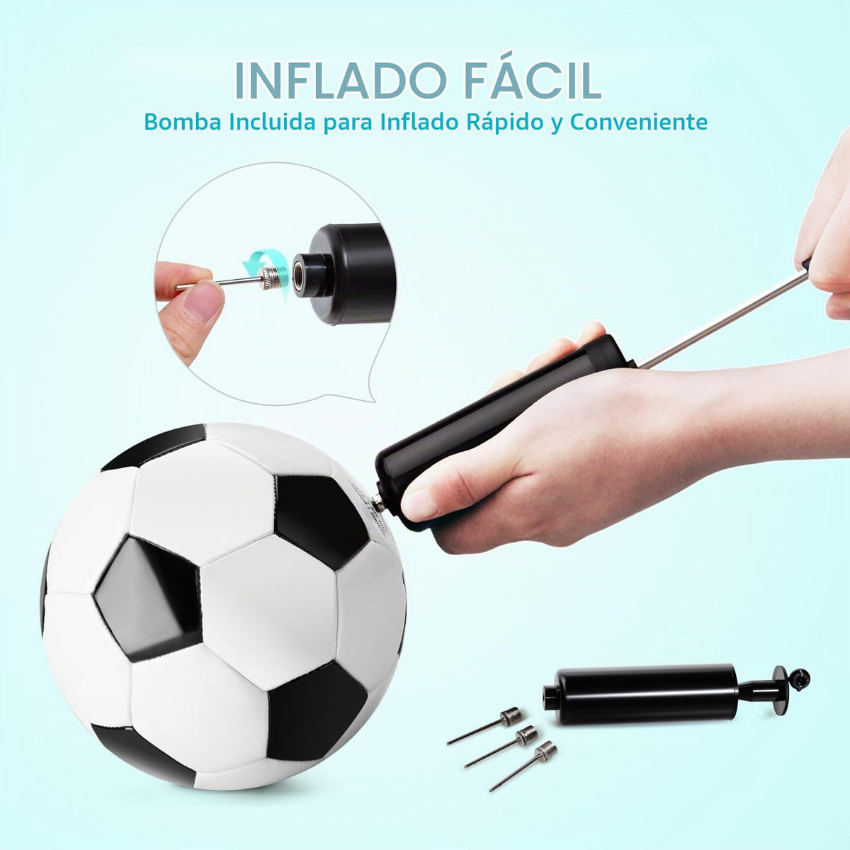 Balones de fútbol tamaño 5 tamaño 4 tamaño 3 tamaño 2 con bombas, p...