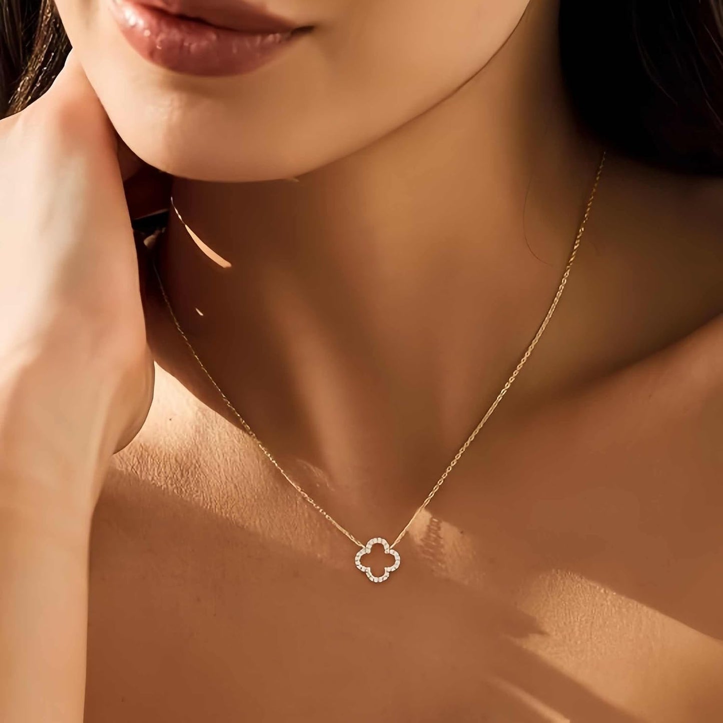 ZIVUYTAQ Delicados collares de oro para mujer, moderno, no se deslu...