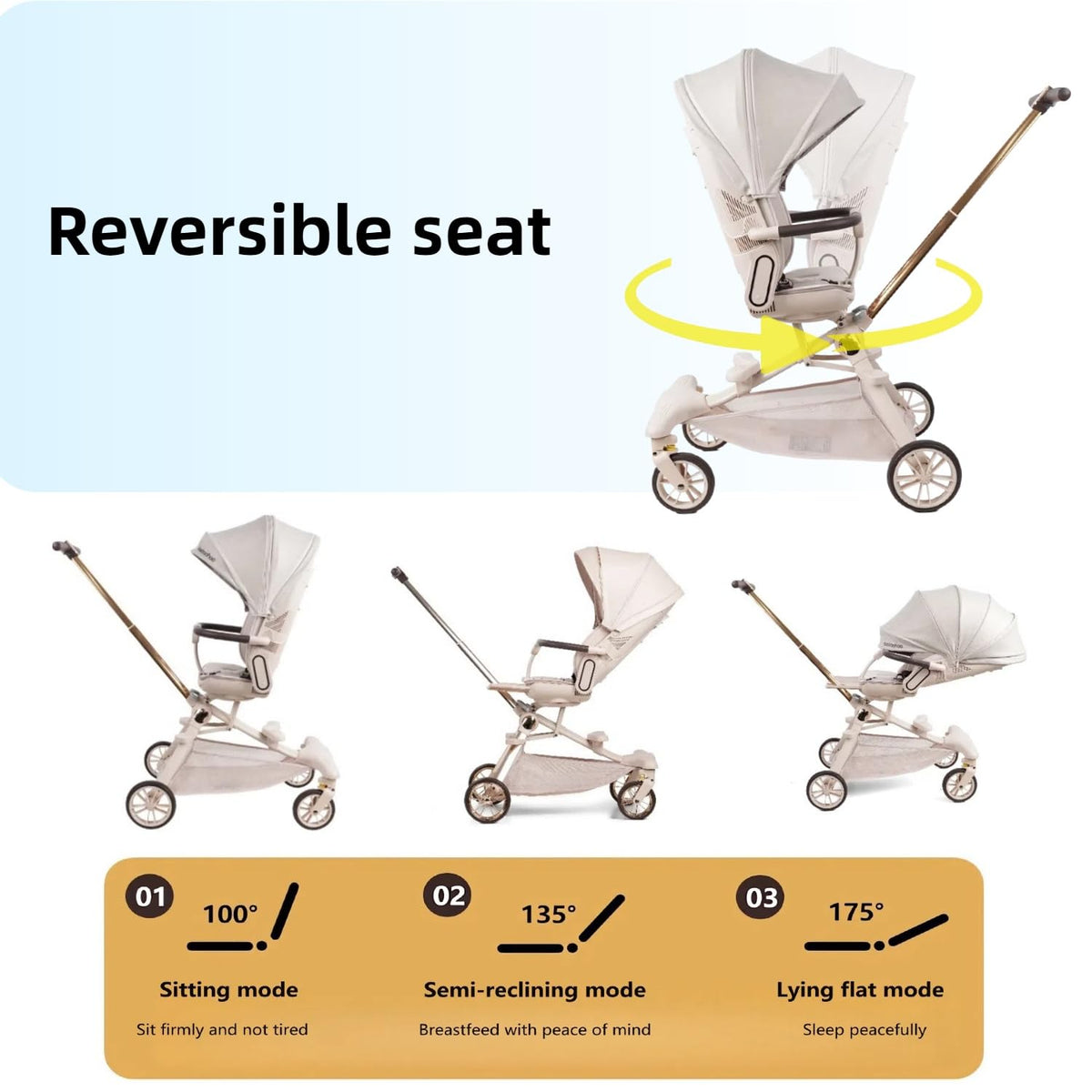 Cochecito plegable ligero para viajes de bebés y niños pequeños, as...