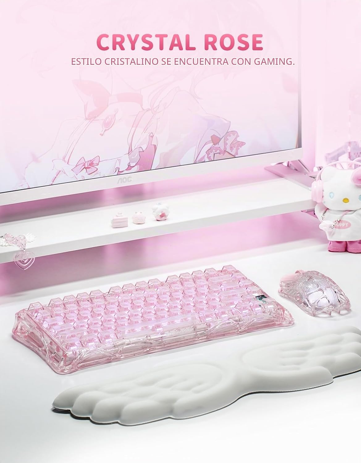 GravaStar Mercury K1 Lite 75% Teclado mecánico inalámbrico para jue...