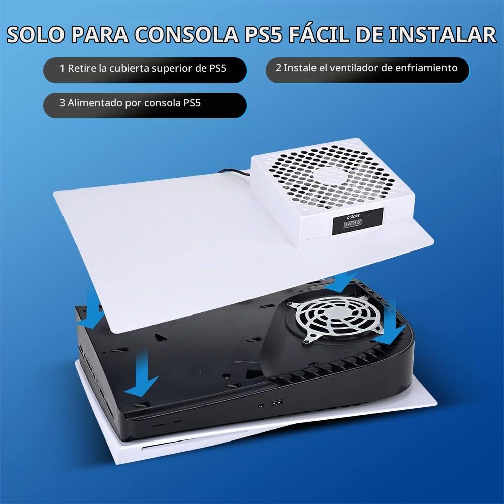 G-STORY Ventilador de Refrigeración PS5, Sistema de Enfriamiento PS...
