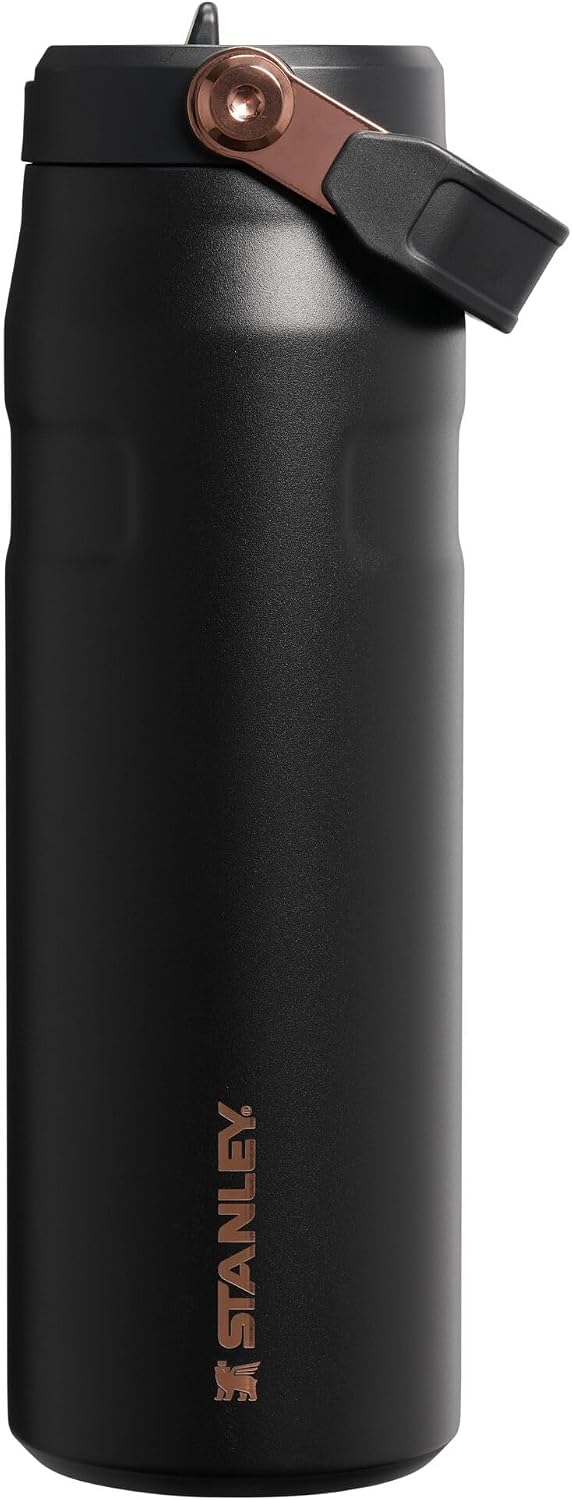 STANLEY IceFlow Flip Straw 2.0 Botella, 24 oz, Messi Goat Black | A...