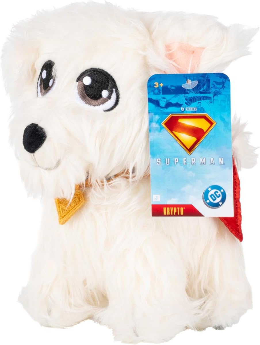 Jazwares DC Superman Legacy Krypto Plush - Juguete coleccionable de...