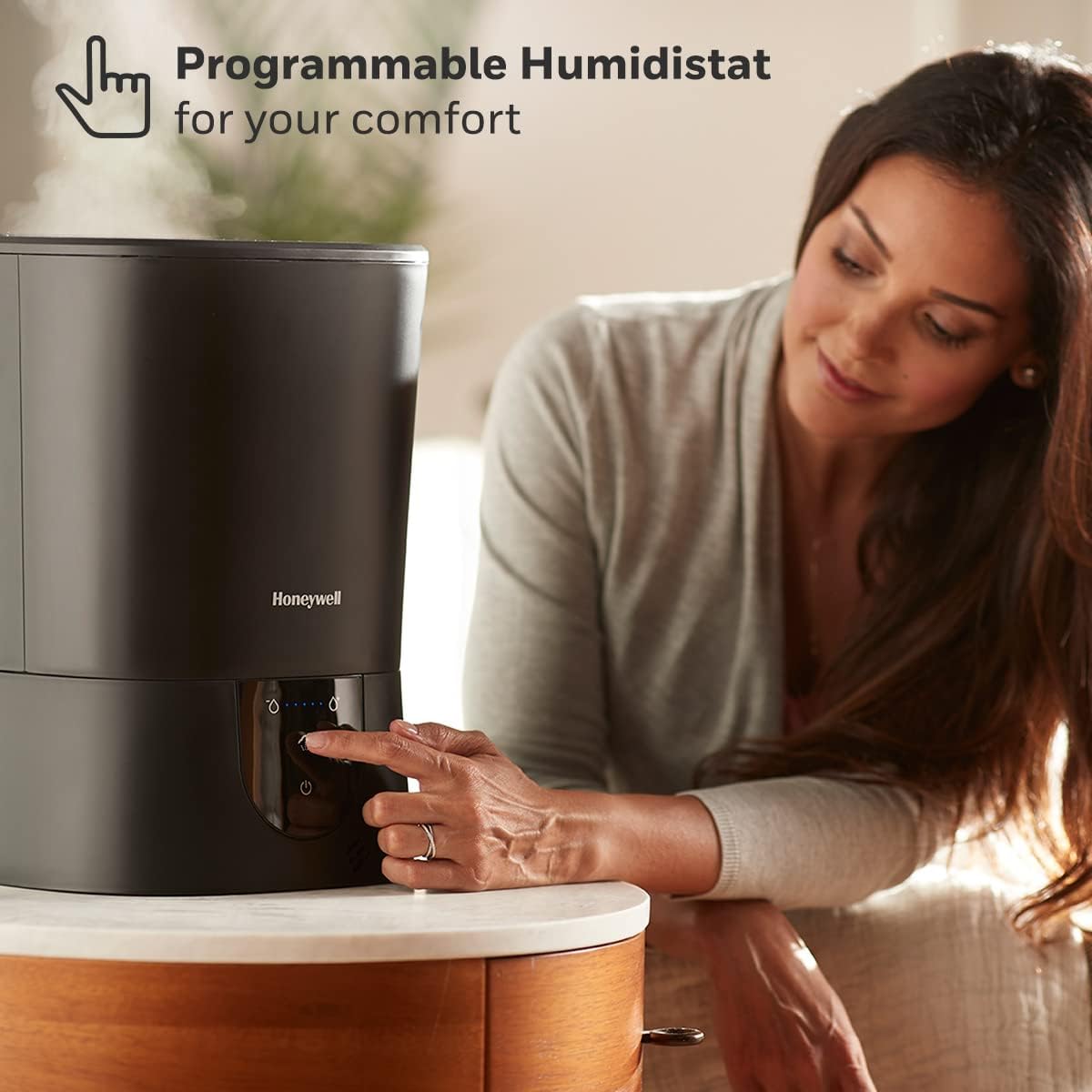 Honeywell Humidificador de vapor caliente, de fácil mantenimiento,...
